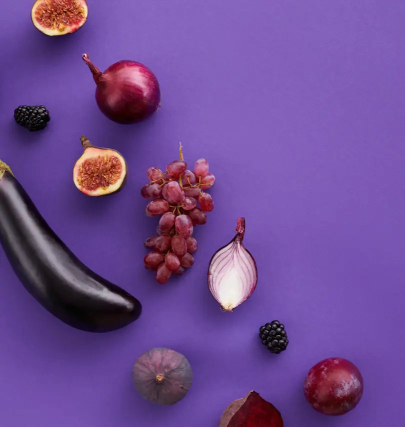 Top view of vegetables