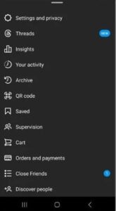 Settings and Privacy